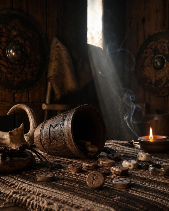Perthro — symbolic illustration