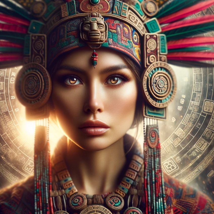 Detailed ceremonial portrait