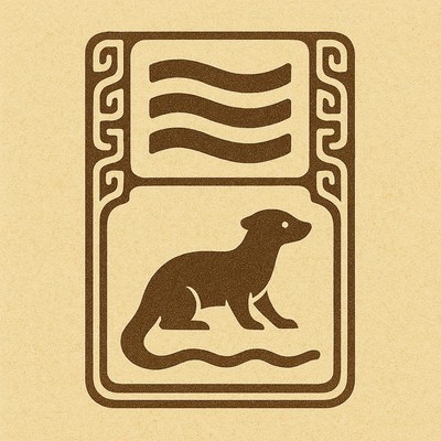River and Otter — emblem of the Path of Protection and Harmony
